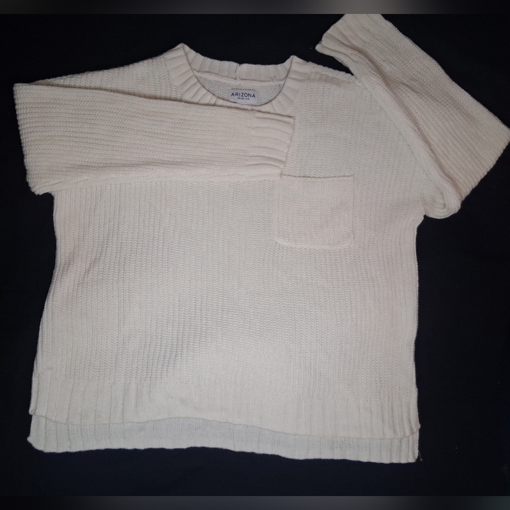 Arizona Jean Company Cream Knit Sweater